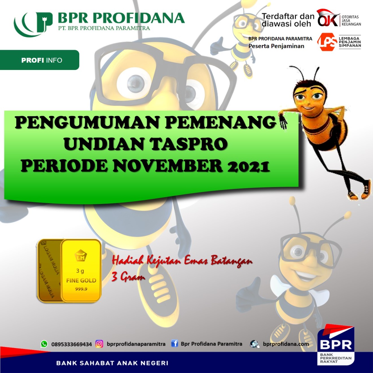 PEMENANG TASPRO PERIODE NOVEMBER 2021